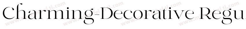 Charming-Decorative Regular字体转换